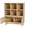 Baxton Studio Danina Japandi Oak Brown Finished Wood Bookshelf 229-12914-ZORO - alternate 5